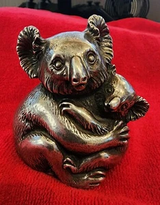 Reed and Barton Koala Spieluhr - Sterlingsilber über Kupfer - Bild 1 von 7