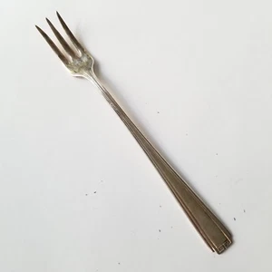 Colonial Pure Silver Plate Cocktail Fork Antique Art Deco Silverplate MCM - Picture 1 of 3