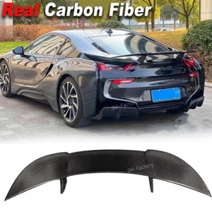 Kits de carrocería divisor alerón trasero de fibra de carbono real para BMW i8 2014-2020 - Imagen 1 de 8