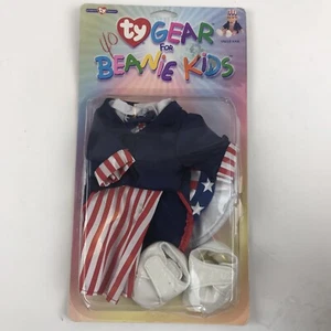 TY Gear Uncle Sam Outfit Beanie Kinder passt auch 10-12 Zoll Puppen Neu in Verpackung - Bild 1 von 2