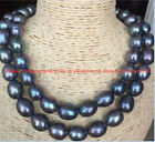 8-9mm South Sea Rice Baroque Pearl Necklace Long 24/36"