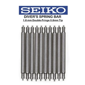 10 pcs 1.8mm Seiko Stainless Steel Spring Bars 16mm 18mm 20mm 22mm 24mm 26mm K - Picture 1 of 2