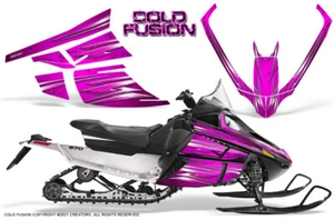 ARCTIC CAT F SERIES SNOWMOBILE GRAPHICS KIT CREATORX DECALS COLD FUSION PINK - Picture 1 of 1