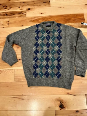 Pendleton Sweater Unisex XL Argyle 100% Wool Made In USA Grandpa Vintage - Image 1 of 4