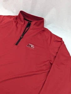 Cutter & Buck Mens CBuck Performance XXL Quarter Zip Red Prairie West Pullover - Picture 1 of 8