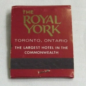 THE ROYAL YORK HOTEL MATCHBOOK VINTAGE CANADIAN PACIFIC TORONTO TRAIN PLANES - Picture 1 of 4
