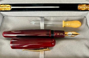 Danitrio Tame-nuri Red Pen on Mikado by Koichiro Okazaki New Original Box - Picture 1 of 5