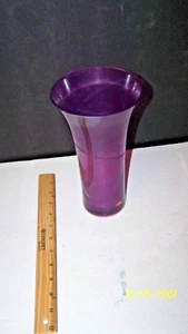 vaso in vetro viola massello soffiato a mano med - Foto 1 di 5