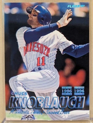 Mandril Fleer Tiffany #147 1997 brillante ajo raro paralelo de lámina azul Foto 1 de 2