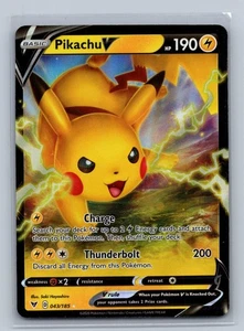 Pokemon Pikachu V 2020 Spada e Scudo Topps 043/185 - Foto 1 di 2