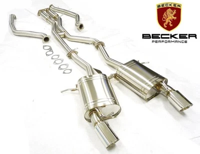 Sistema de escape doble OBX acero inoxidable 07-10 BMW 335i E90 E92 Twin Turbo N54 Catback Foto 1 de 4