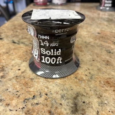 Cerrowire 100 FT 14 Gauge THHN Red Solid Copper Wire - Image 1 of 3
