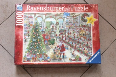 RAVENSBURGER PUZZLE Santa's Ready Limited Edition Christmas 1000 Pc Puzzle - Image 1 of 3