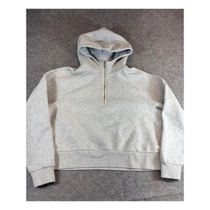 Vuori Restore 1/2 Zip Hoodie Womens XL Gray Performance Sweatshirt Athleisure - Picture 1 of 9