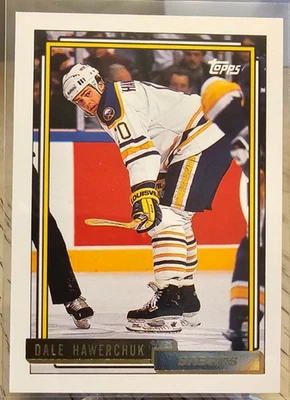 1992-93 Topps Gold Dale Hawerchuk #296 Buffalo Sabres - Image 1 of 2