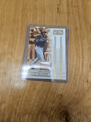 Donruss Prime Patches Carlos Delgado 2005 reliquia de murciélago SN# 133/150 Foto 1 de 2