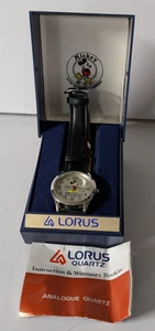 Vintage Lorus Quartz Disney 75 years with Mickey Watch  NOS - Picture 1 of 6