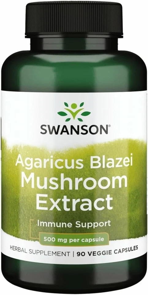 Swanson Agaricus Blazei Mushroom Extract 500mg | Immune & Cellular Support