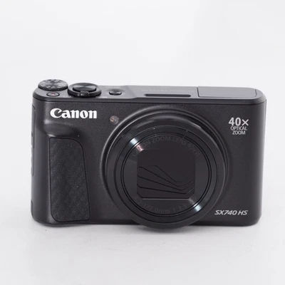 Canon PowerShot SX740 HS Black Compact Digital Camera Zoom Lens Unused - Image 1 of 4