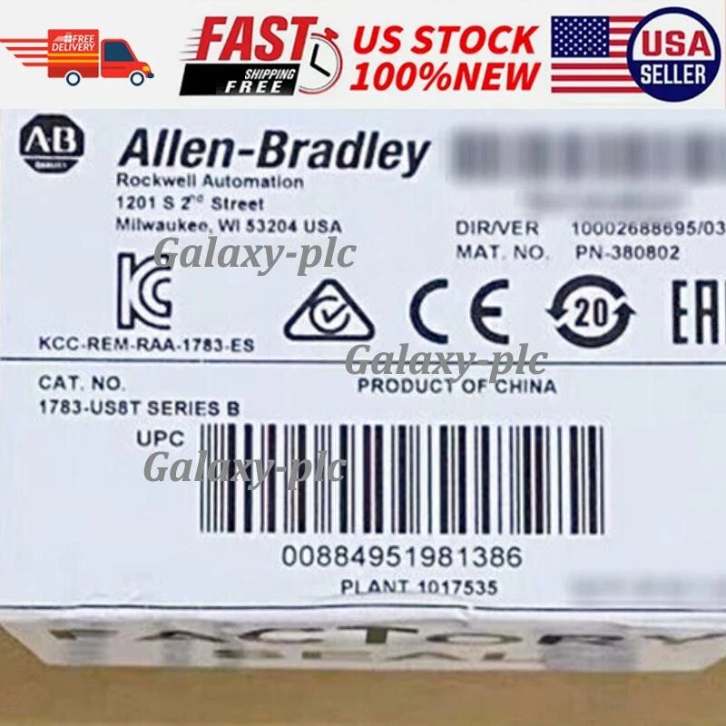 1 PCS New 1783-US8T Allen Bradley Stratix2000 Ethernet Switch Unman US Free Tax - Image 1 of 1