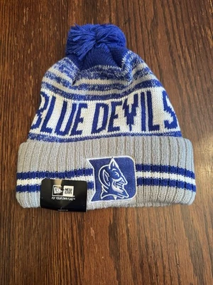 Duke Blue Devils New Era Pom Knit Hat Cap Brand New - Image 1 of 2