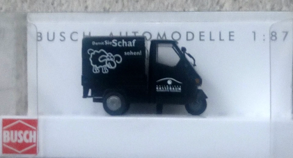 Busch 48451 Piaggio Ape 50 Pick-Up Ottico HO 1:87 NUOVO - Immagine 1 di 1