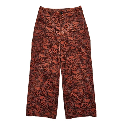 Pantalones de pana Anthropologie Maeve The Colette talla 27 recortados de pierna ancha elásticos Foto 1 de 4