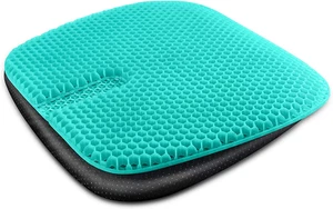 Gel Seat Cushion for Long Sitting, Gel Cushions for Pressure Sores Relief, 18.5X - Picture 1 of 12