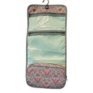 Revive Vintage New Fold out travel hanging Cosmetic toiletries Bag Sage green - Picture 1 of 13