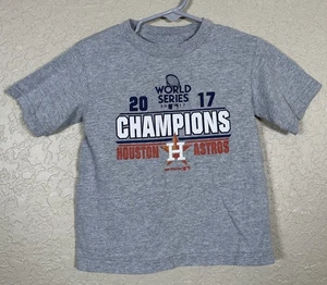 Houston Astros 2017 World Series Champions Baseball Gray Toddler T-shirt Size 3T - Picture 1 of 5