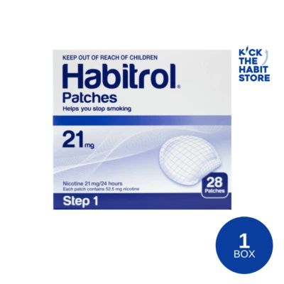 Habitrol PASO 1 Parche 21mg 28 Nicotina 1 Caja Transdérmica TODO FRESCO Foto 1 de 4