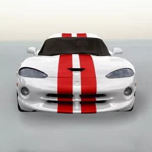 8" VINYL RALLY STRIPES RACING STRIPE + BONUS KIT SRT 10 GTS For DODGE VIPER - Foto 1 di 6