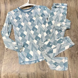 size 5 Kickee Pants 2 pc long sleeve top pants sleep pj pajama set bamboo boys g - Picture 1 of 6