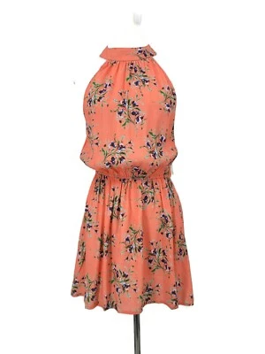 Nuevo Mini Vestido Flynn Skye Amapola Para Mujer Mediano Noche Cortes Floral Rayón Halter Foto 1 de 4