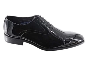 Goor M817AP Herren Smart Party Formell Hochzeit 5 Ösen Kappe Lack Oxford Schuhe - Bild 1 von 2