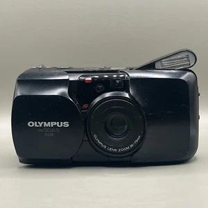 Olympus Infinity Stylus Zoom 35mm Black Camera - FOR PARTS/REPAIR - Picture 1 of 7