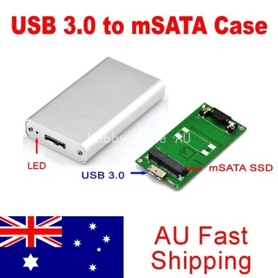 mSATA SSD to USB 3.0 Converter Adapter External Aluminum Hi-Speed Enclosure Case Foto 1 de 4