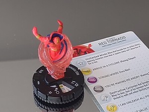 SEPT01 Heroclix Teen Titans set Red Tornado #046 Super Rare figure w/card