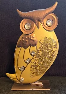 Owl Metal Art On Stand - Picture 1 of 4