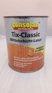 19,99€/L Consolan Tix Classic Mittelschicht Lasur 0,75L Holz Wetterschutz A1550