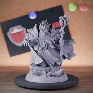 Sage Dwarf Miniature Dwarf Mage Mini Dungeons and Dragons Mini DnD 5e TTRPG - Picture 1 of 8