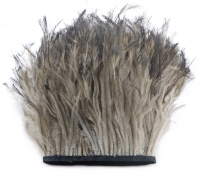 Plumas de emú x 10 metros cinta de sombrerería flecos artesanía pluma pluma sombrero holgado Foto 1 de 4