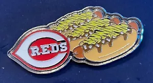 CINCINNATI REDS LOGO HOT DOGS COLLECTOR PIN - Picture 1 of 1
