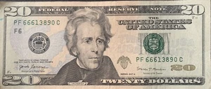 ***Devil Number 666 $20 Bill*** - Picture 1 of 4