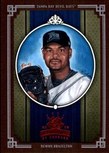2005 Diamond Kings FRAMED RED #224 Dewon Brazelton TAMPA BAY DEVIL RAYS - Picture 1 of 2