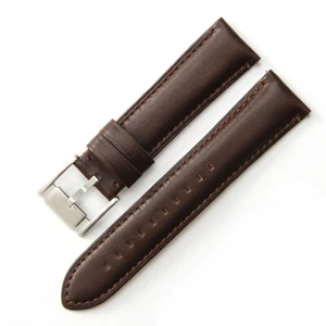 1pc 22mm Men's Genuine Leather Strap For Fossil FS5237 ME3052 Watch Bands - Picture 1 of 21