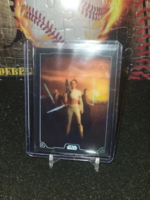 2023 Topps Star Wars Flagship Holograms Poster Art SP HC-4 ATTACK OF THE CLONES - Image 1 of 2