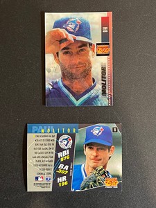 1995 (BLUE JAYS) Sportflix #8 Paul Molitor.  B5010