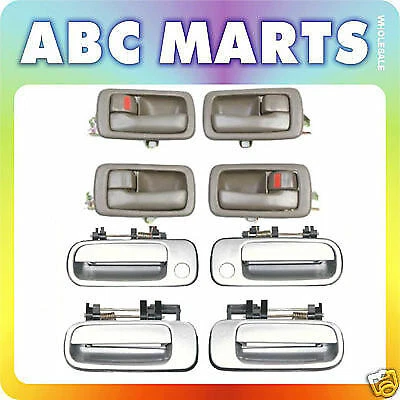 92-96 Juego de 4 manijas interiores marrones para Toyota Camry DS44 Foto 1 de 4