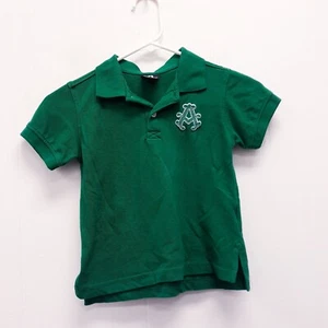 Akademiks Boys Short Sleeve Polo T-Shirt Size 4T green collared free shipping - Picture 1 of 5